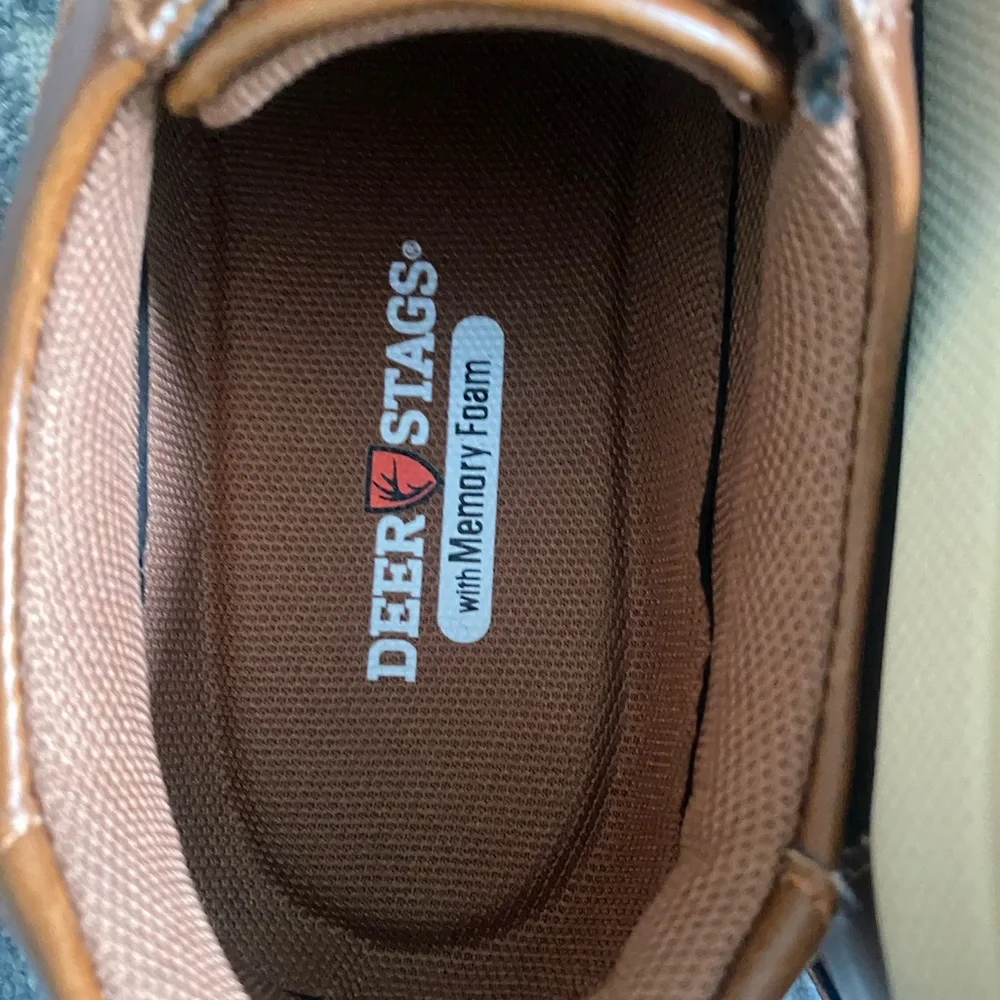 Boys's Casual Brown Leatherette Lace-Up Sneakers
